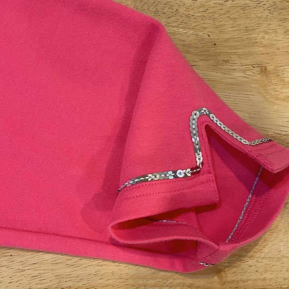 Quacker Factory Long Sleeve Tee Top with Sequins - Picture 4 of 7